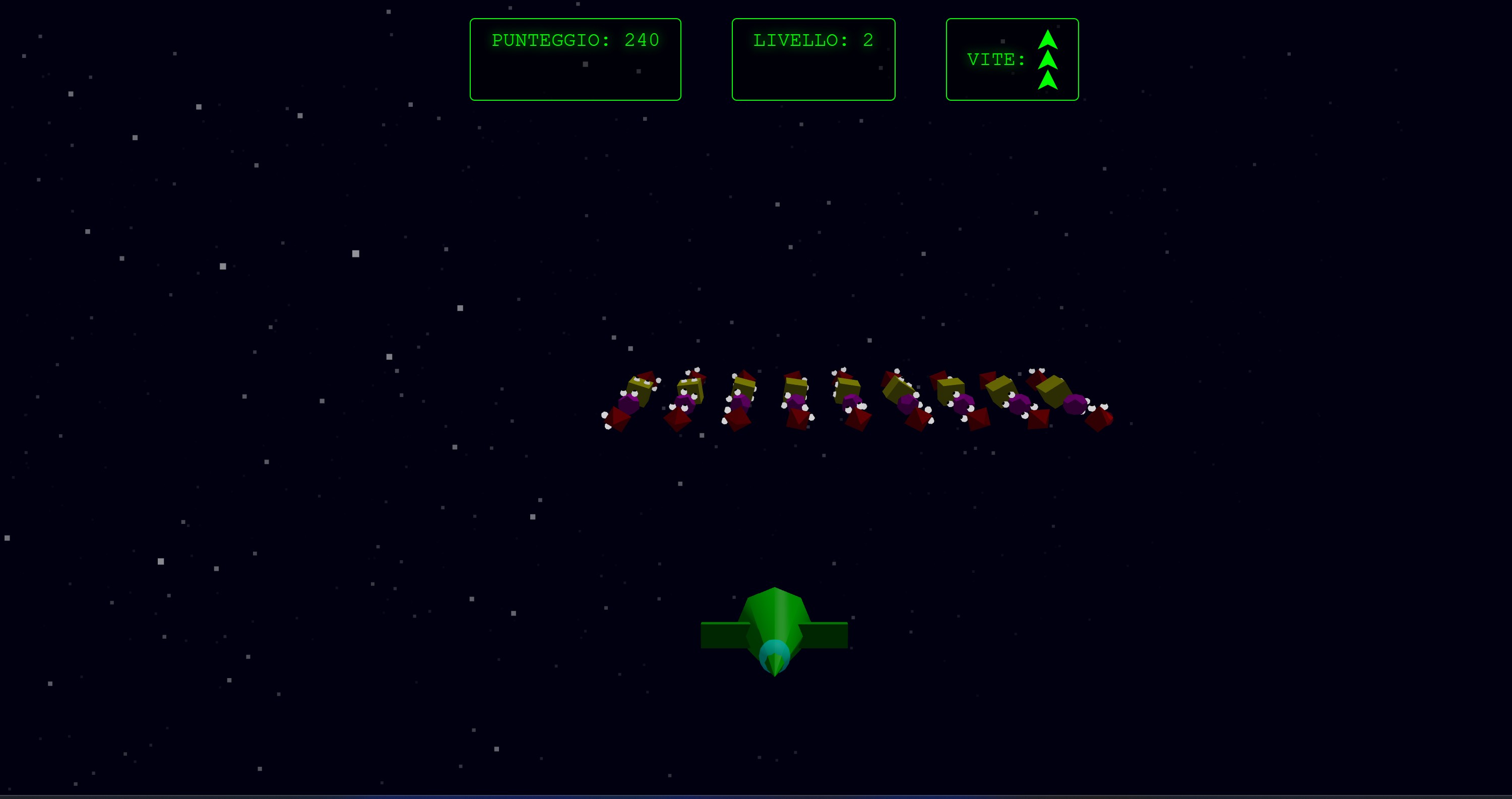 Space Invaders 3D - Anthropic Claude